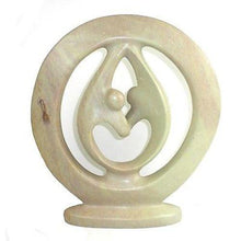 Load image into Gallery viewer, Natural Soapstone 10-inch Lover&#39;s Embrace Sculpture - Smolart
