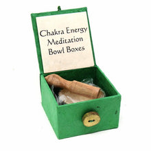 Load image into Gallery viewer, Mini Meditation Bowl Box: 2&quot; Heart Chakra - DZI (Meditation)
