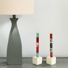 Load image into Gallery viewer, Set of Three Boxed Tall Hand-Painted Candles - Ukhisimui Design - Nobunto

