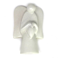 Load image into Gallery viewer, Angel Soapstone Sculpture Holding Heart

