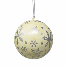 Load image into Gallery viewer, Handpainted Ornament Silver Snowflakes

