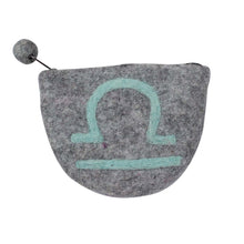 Load image into Gallery viewer, Felt Libra Zodiac Coin Purse - Global Groove

