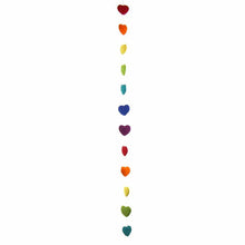 Load image into Gallery viewer, Hand Crafted Felt from Nepal: Hearts Garland, Multicolored
