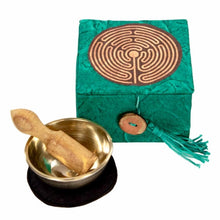 Load image into Gallery viewer, Mini Meditation Bowl Box: 2in Garden Labyrinth

