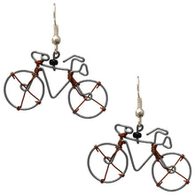 Load image into Gallery viewer, Wire Bicycle Earrings - Creative Alternatives

