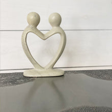 Load image into Gallery viewer, Soapstone Lovers Heart Natural - 6 Inch
