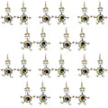 Set of 10 Dancing Tusker Dangle Earrings