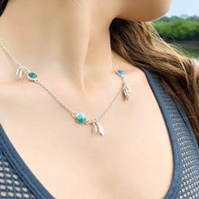 Load image into Gallery viewer, Necklace, Feathers and Turquoise
