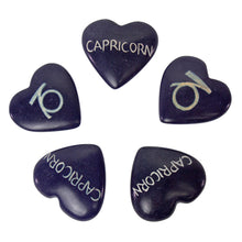 Load image into Gallery viewer, Zodiac Soapstone Hearts, Pack of 5: CAPRICORN
