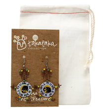 Load image into Gallery viewer, Recycled Tusker Bottle Cap Dancing Girl Earrings - Creative Alternatives
