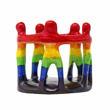 Load image into Gallery viewer, Rainbow Circle of Friends Painted Sculpture, 3 to 3.5-inch

