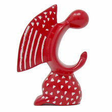 Load image into Gallery viewer, Praying Angel Soapstone Sculpture - Red Finish
