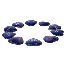 Load image into Gallery viewer, Zodiac Soapstone Hearts, Pack of 5: AQUARIUS
