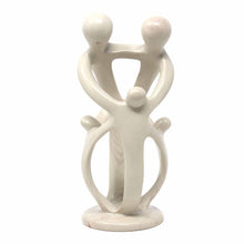 Load image into Gallery viewer, Natural Soapstone Family Sculpture - 2 Parents, 3 Children - Smolart
