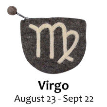 Load image into Gallery viewer, Felt Virgo Zodiac Coin Purse - Global Groove
