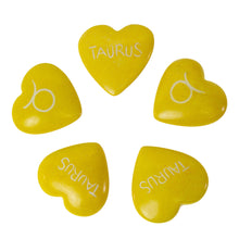 Load image into Gallery viewer, Zodiac Soapstone Hearts, Pack of 5: TAURUS
