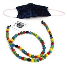 Load image into Gallery viewer, Face Mask/Eyeglass Paper Bead Chain, Colorful Round Beads
