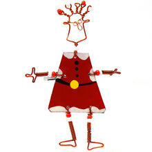 Load image into Gallery viewer, Set of 10 Dancing Girl Santa Pins - Creative Alternatives
