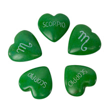 Load image into Gallery viewer, Zodiac Soapstone Hearts, Pack of 5: SCORPIO
