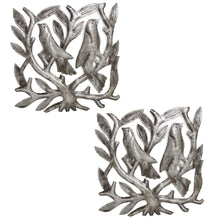 Load image into Gallery viewer, Pair of Square Tree of Life Haitian Steel Drum Wall Art
