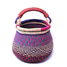 Load image into Gallery viewer, Small Bolga Pot Basket - Mixed Colors
