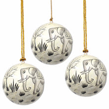 Load image into Gallery viewer, Handpainted Ornament Elephant - Pack of 3
