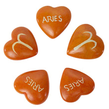 Load image into Gallery viewer, Zodiac Soapstone Hearts, Pack of 5: ARIES
