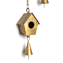 Load image into Gallery viewer, Handcrafted Bird Chime, Recycled Iron and Glass Beads
