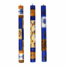 Load image into Gallery viewer, Tall Hand Painted Candles - Three in Box - Durra Design - Nobunto
