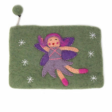 Load image into Gallery viewer, Hand Crafted Felt Starry Fairy Pouch
