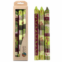 Load image into Gallery viewer, Hand Painted Candles in Kileo Design (three tapers) - Nobunto
