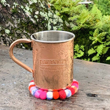 Load image into Gallery viewer, Hand Crafted Felt Ball Coasters from Nepal: 4-pack, Rainbow - Global Groove (T)
