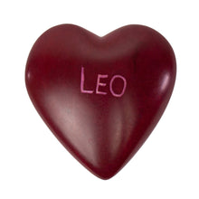 Load image into Gallery viewer, Zodiac Soapstone Hearts, Pack of 5: LEO
