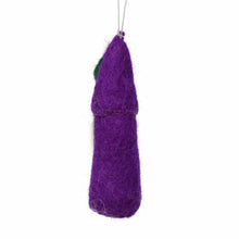 Load image into Gallery viewer, Christmas Ornament: Gnome, Purple - Global Groove (H)
