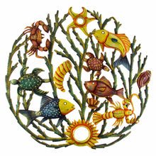 Load image into Gallery viewer, Painted Sea life Metal Wall Art - Croix des Bouquets
