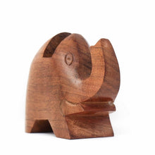 Load image into Gallery viewer, Elephant Eyeglass Acacia Wood Stand
