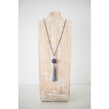 Load image into Gallery viewer, The Wanderer Tassel Necklace, Steel - Aid Through Trade
